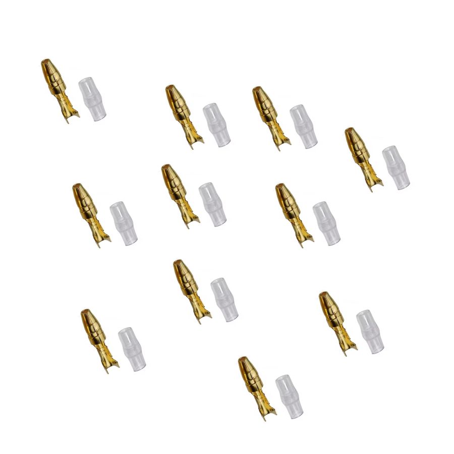 Cosse ronde ø3.40mm - Male a sertir + protectio - (x10)