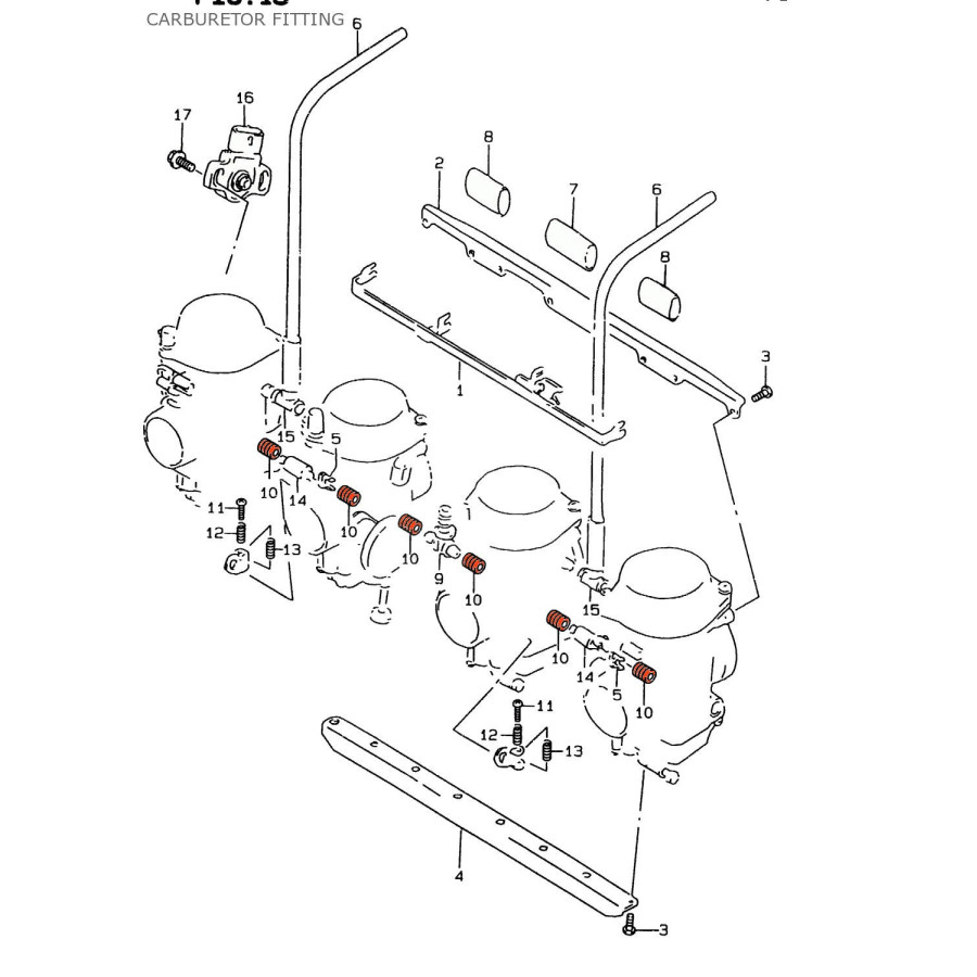 Carburateur - joint de liaison - (x1) - 3EN-14997-00