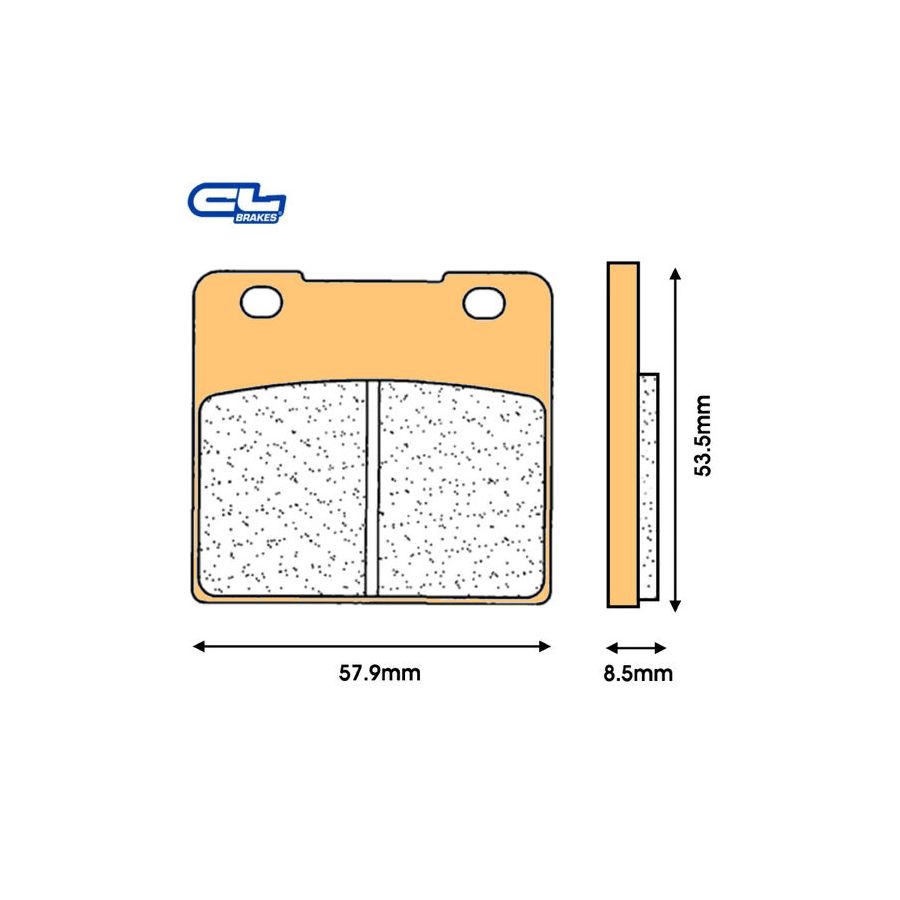 Frein - Jeu de Plaquettes - Carbon Loraine - 2280A3
