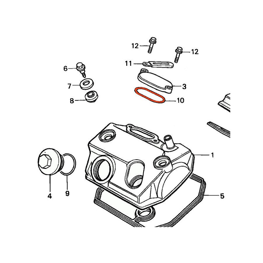 Moteur - Joint torique - 62.40 x2.50 mm - XL600V - VT600/750 - XL600/650 - XRV650