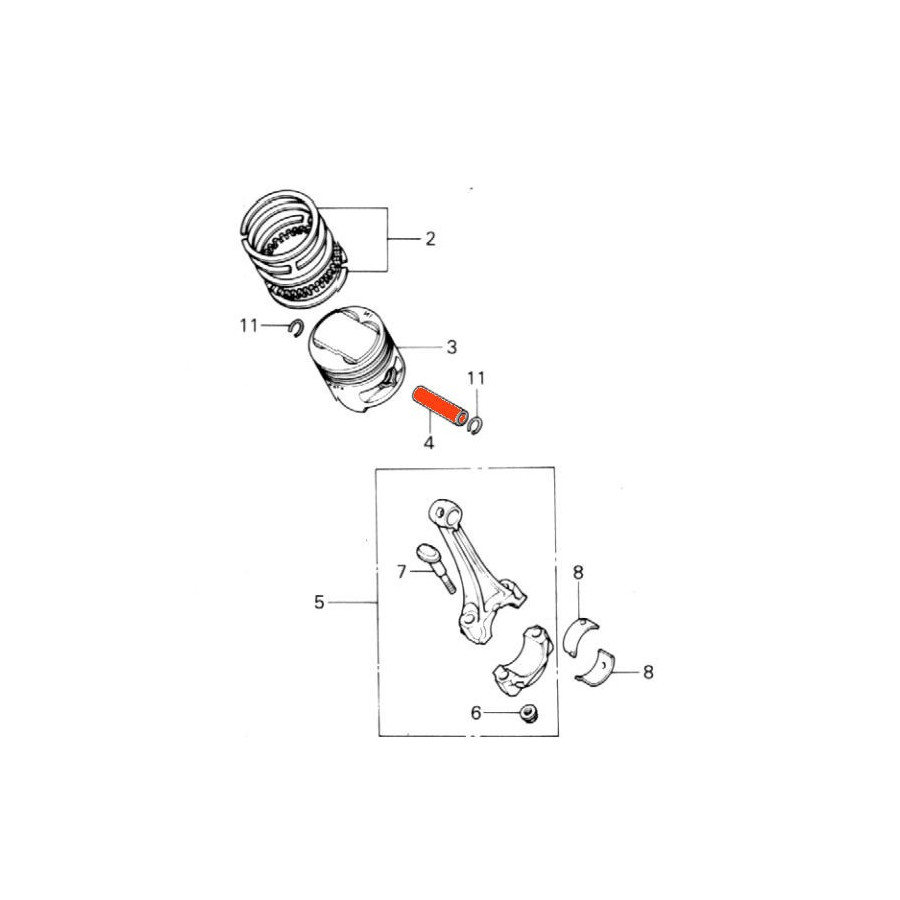 copy ofMoteur - Axe de Piston - CB750K,0-K7, CB750 C,F,K, CB900F