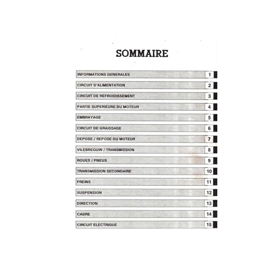 Manuel Atelier - ZRX400 - Edition 1991 - supplement - document PDF