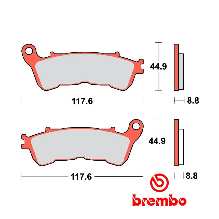 Frein - Jeu de Plaquettes - BREMBO - 07HO57SA