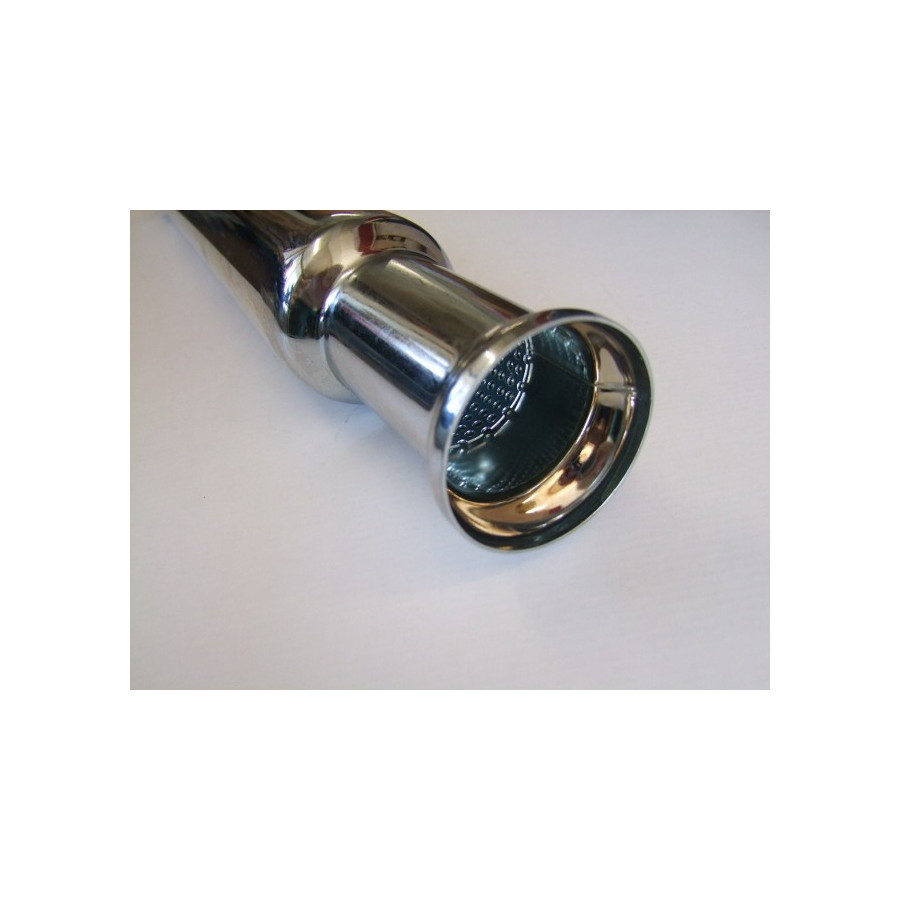Echappement - Silencieux - Megaphone - Chrome - long 47cm