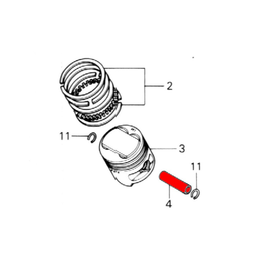 Moteur - Axe de piston - Cb360