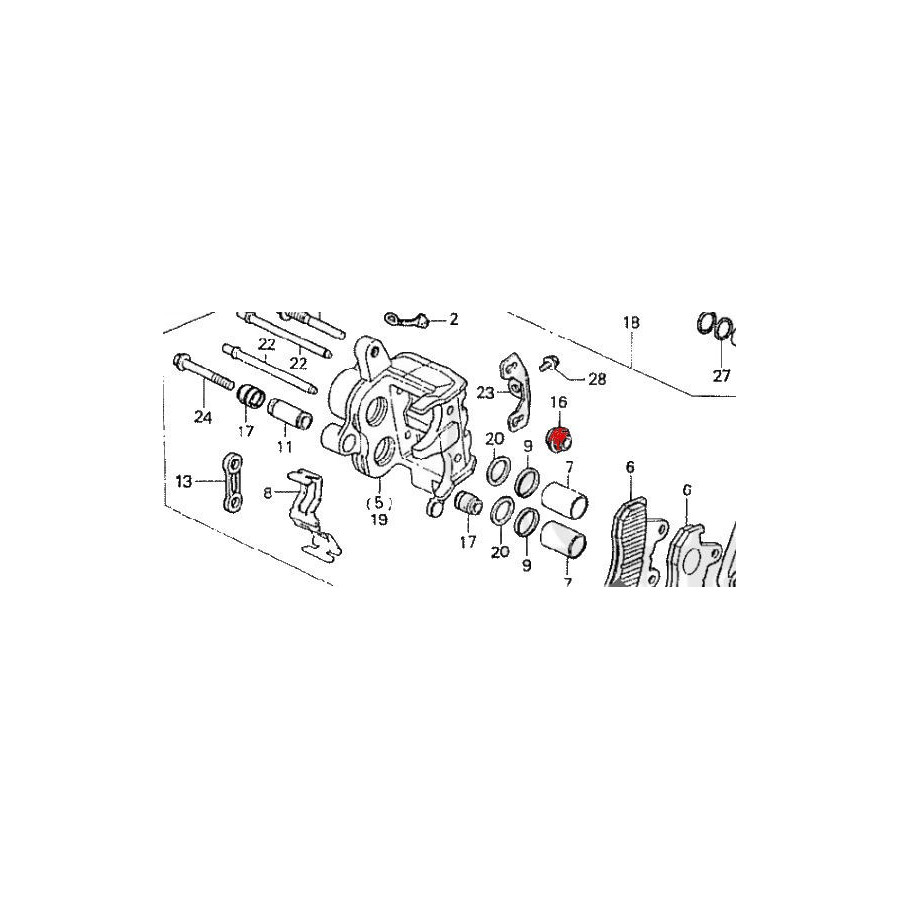 Frein - Etrier - joint - (x1) - Soufflet B 
