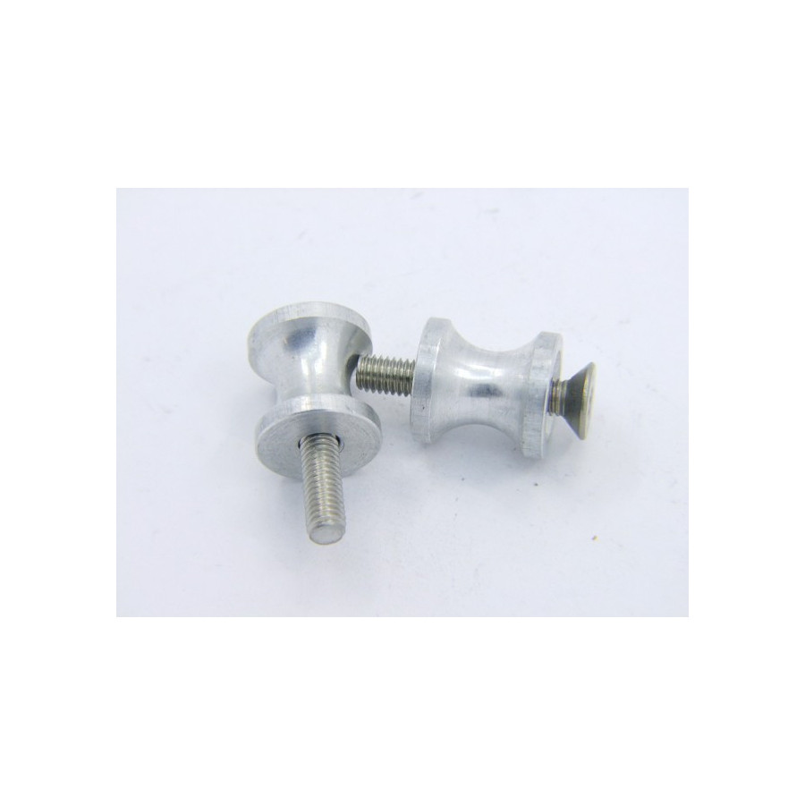 Diabolo - support pour bequille - M6 - Eloxé Naturel