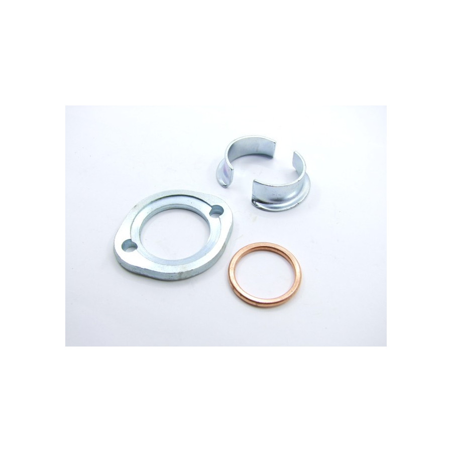 Echappement - collerette de fixation + 1/2 lune - CB125TD